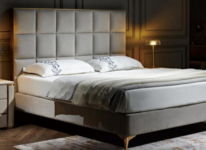 Bed 2x Bedside table 3 pcs. Bedroom Set Designer Luxury Group new Suite